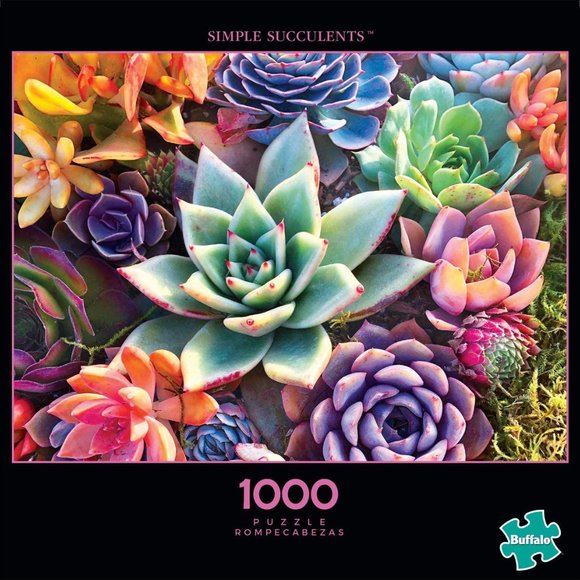Simple Succulent - 1000 Piece Jigsaw Puzzle - Picture 2 of 6